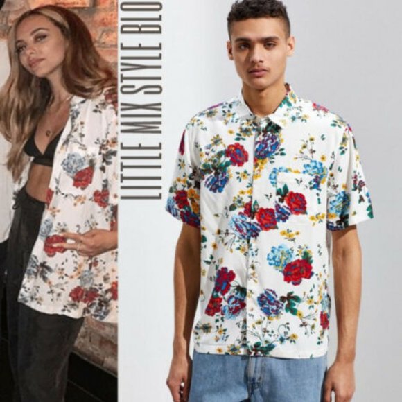 Urban Outfitters Other - ✨BOGO Urban Outfitter Tropical Button Front Short Sleeve Top Medium H11890